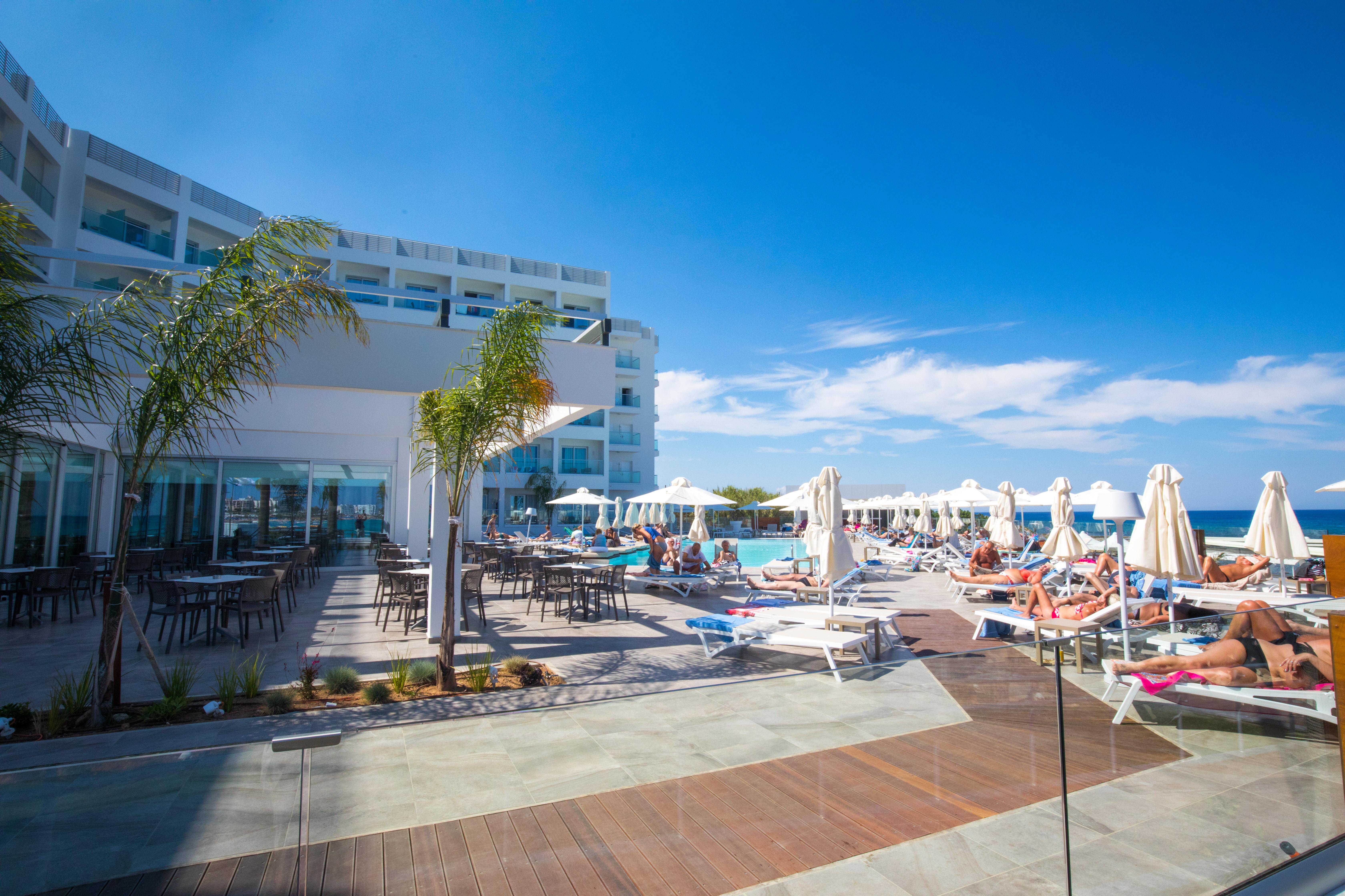 Evalena Beach Hotel Protaras Exterior foto